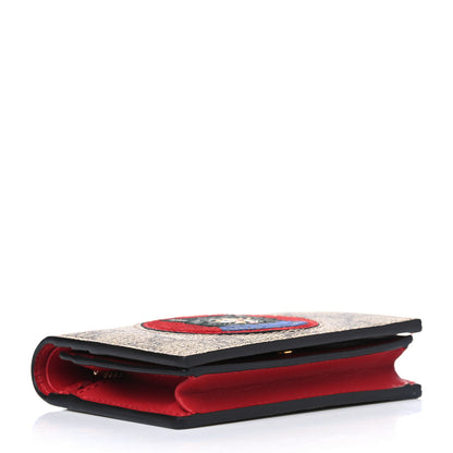 Gucci Soft GG Supreme Monogram Mystic Cat Card Case Wallet 3 of 4