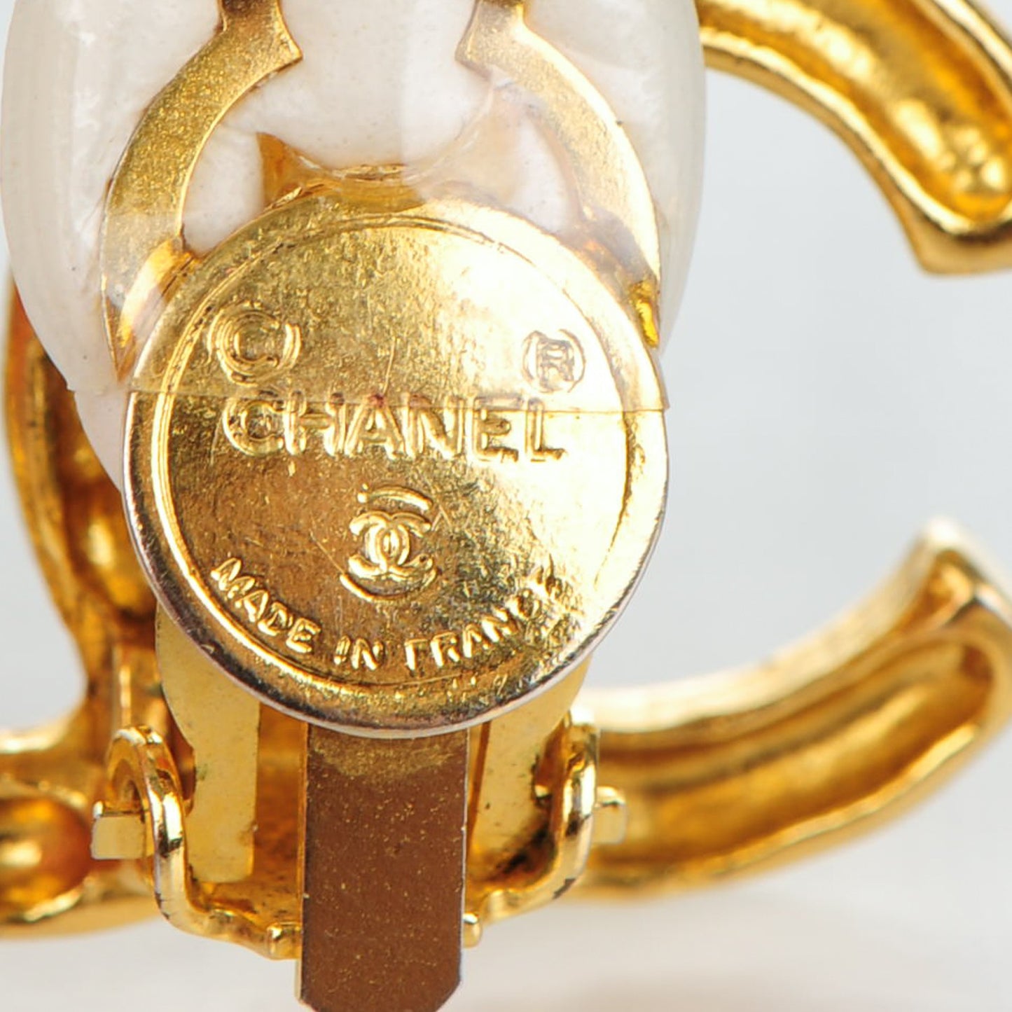 CC Clip On Earrings Gold