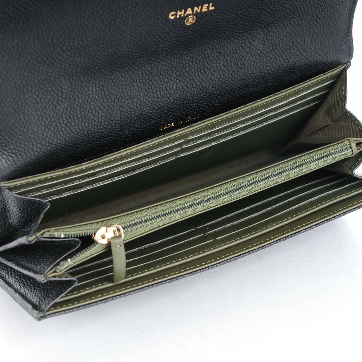 Chanel Caviar Quilted Boy Flap Wallet Black 5 of 8