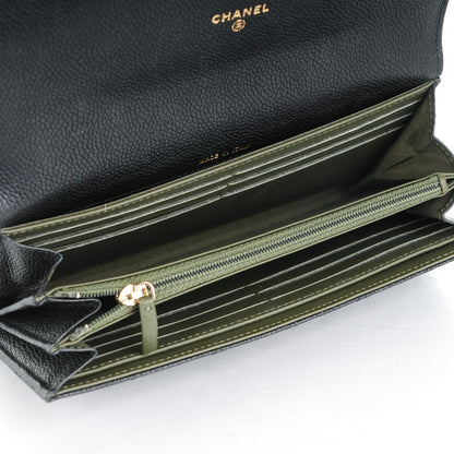 Chanel Caviar Quilted Boy Flap Wallet Black 5 of 8