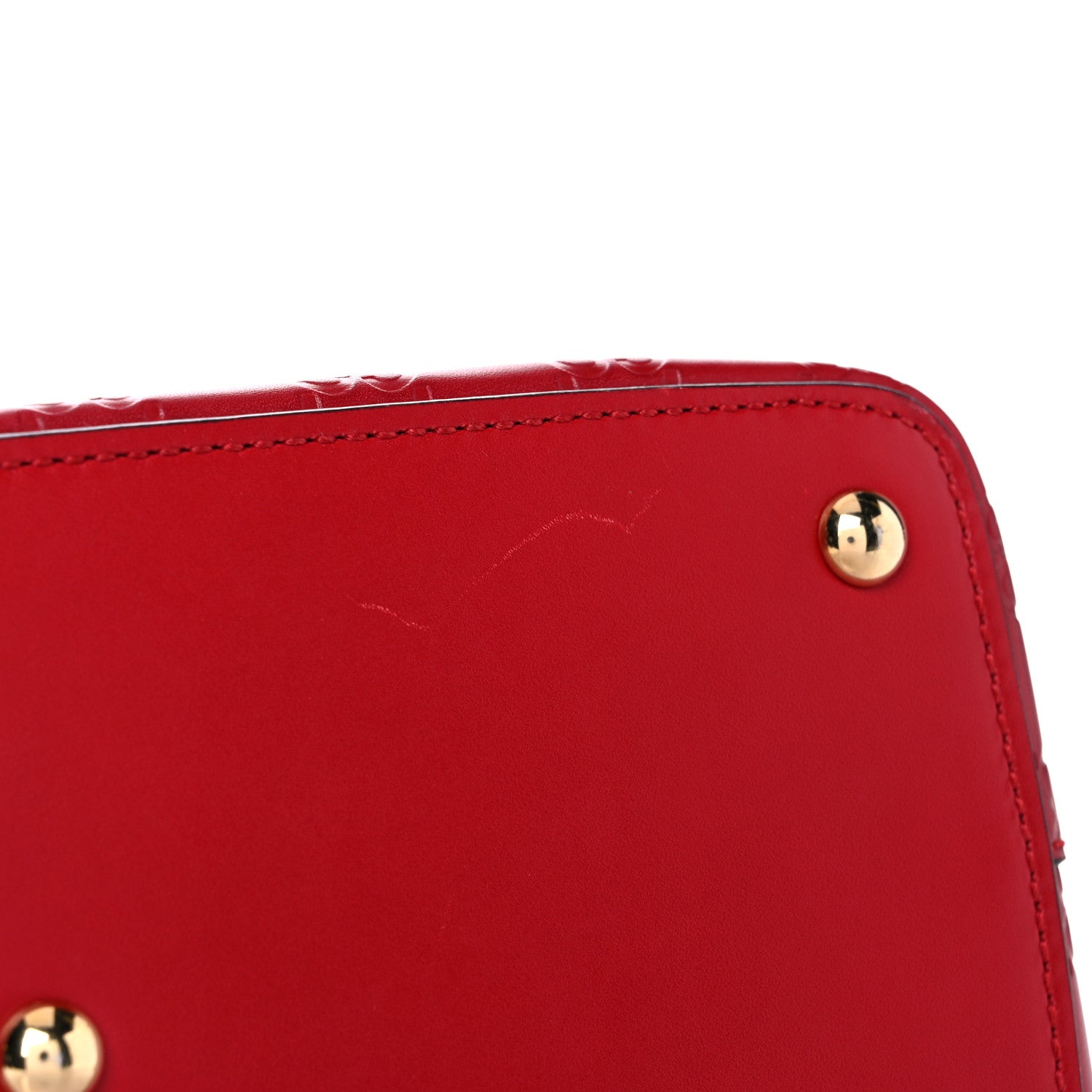 Gucci Guccissima Small Zippered Bucket Tote Hibiscus Red 11 of 20