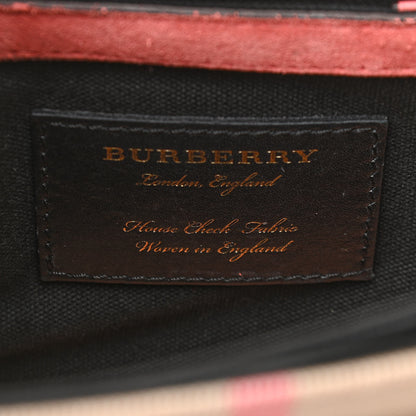 Burberry Derby Calfskin House Check Small Macken Crossbody Bag Copper Pink 6 of 13
