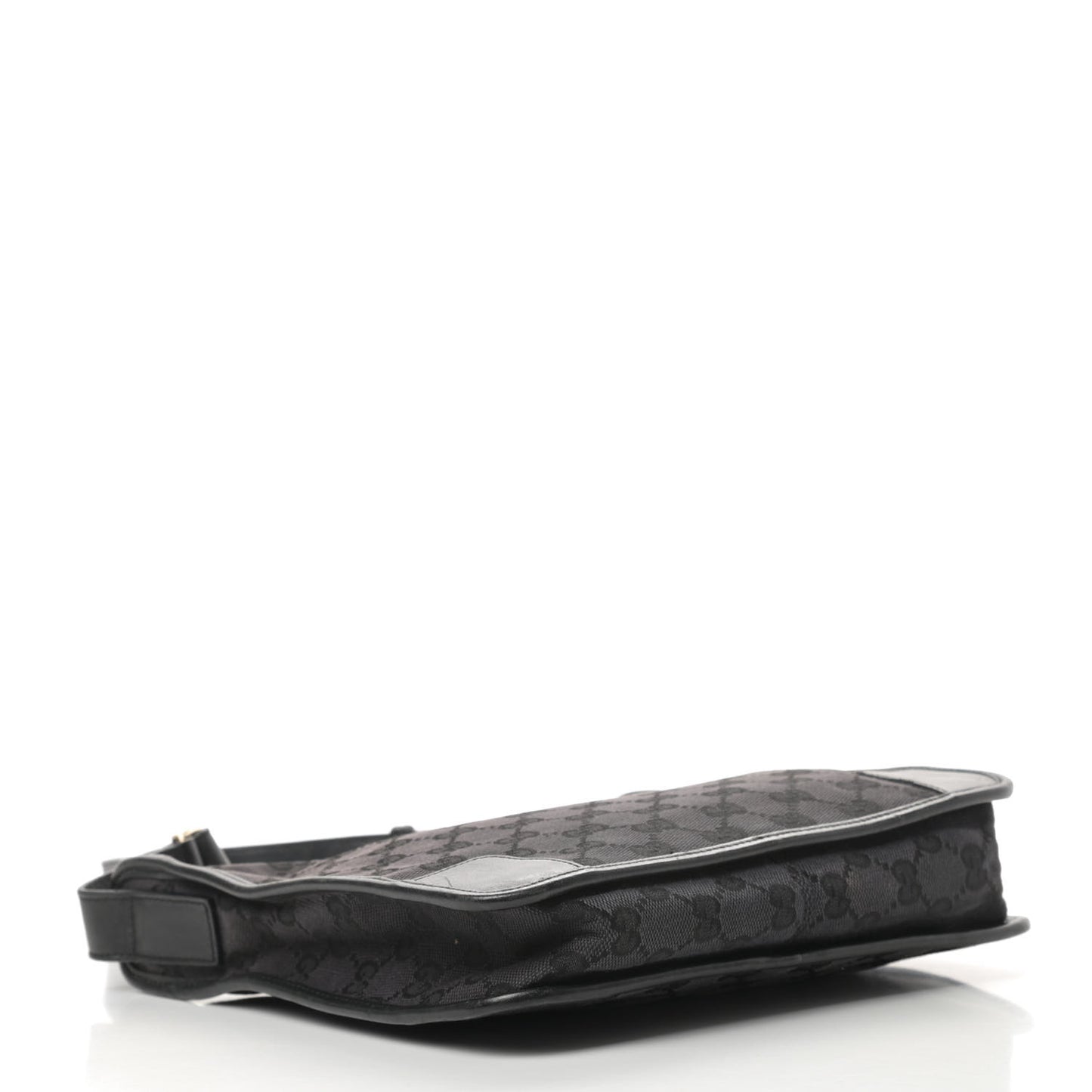 Nylon Monogram Shoulder Bag Black
