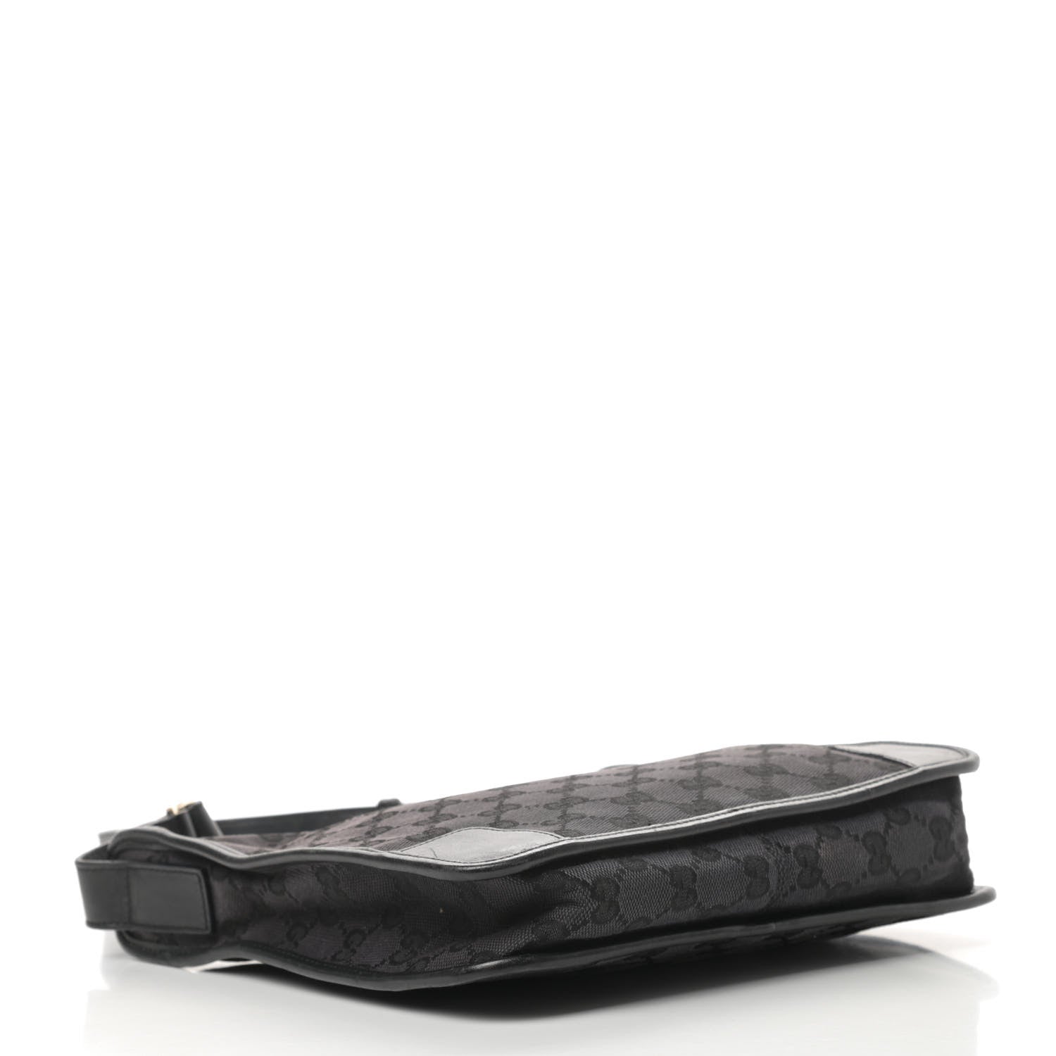 Gucci Nylon Monogram Shoulder Bag Black 4 of 13