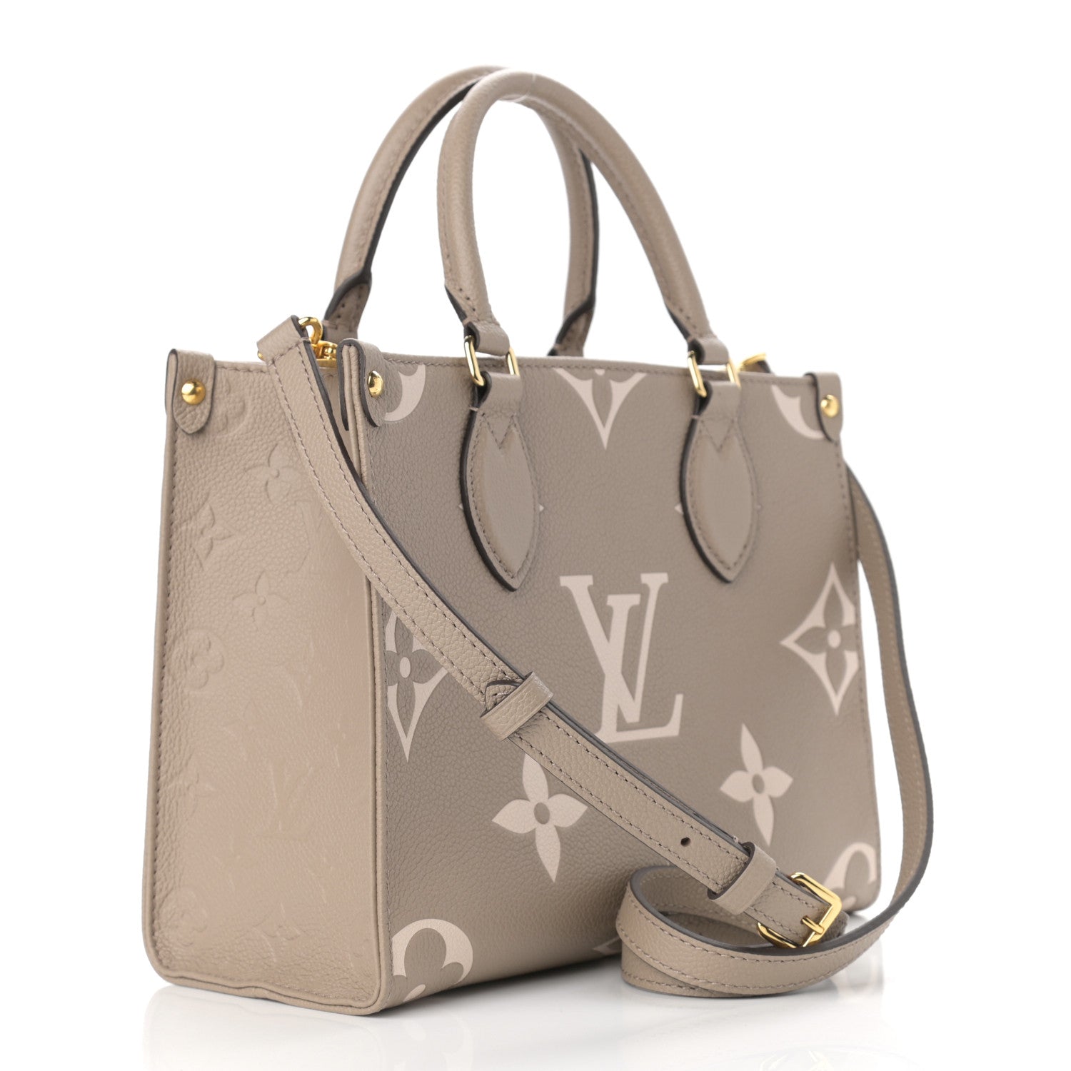 Louis Vuitton Empreinte Monogram Giant Onthego PM Tourterelle Creme 3 of 9