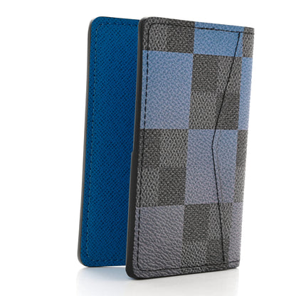 Louis Vuitton Damier Graphite Giant Pocket Organizer Blue 3 of 9