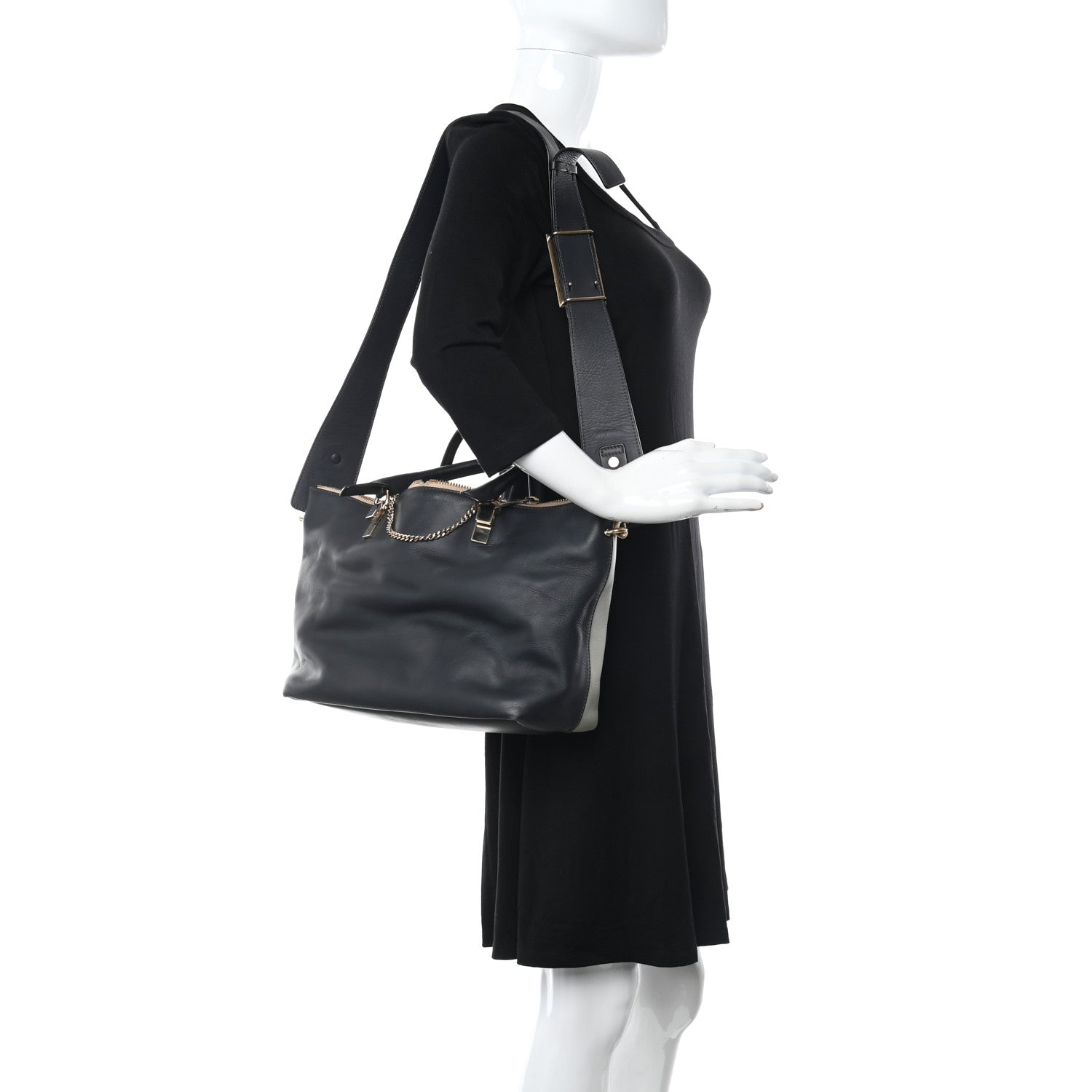 Chloe Smooth Calfskin Medium Baylee Tote Marshmallow 2 of 12