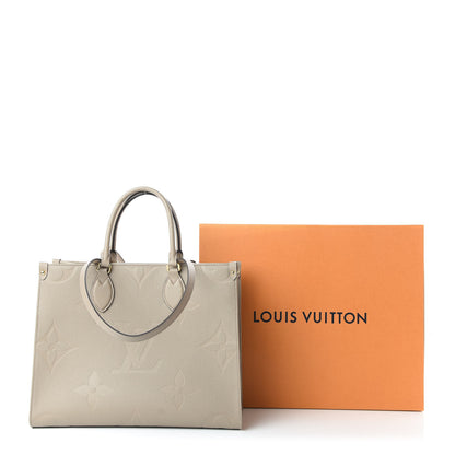 Louis Vuitton Empreinte Monogram Giant Onthego MM Tourterelle 10 of 10