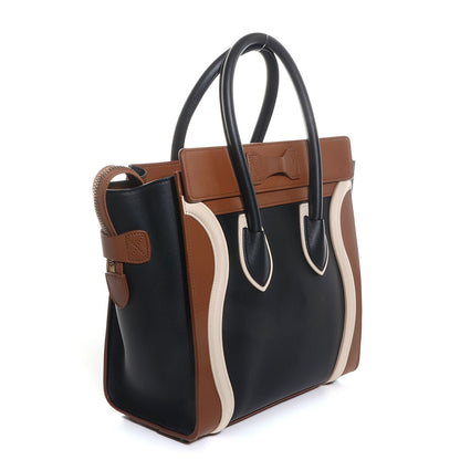 Celine Smooth Calfskin Micro Tri-Color Luggage Black 3 of 8