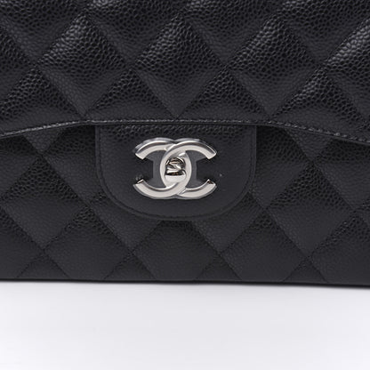 Chanel Caviar Quilted Jumbo Double Flap Black 9 of 10