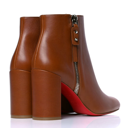 Christian Louboutin Calfskin Ziptotal 85 Ankle Boots 38.5 Cuoio 3 of 5