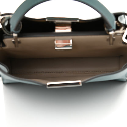 Fendi Vitello Tahiti Burro Bi-Color Medium Peekaboo Iconic Essentially Satchel Pound Sand Nuvola 5 of 8