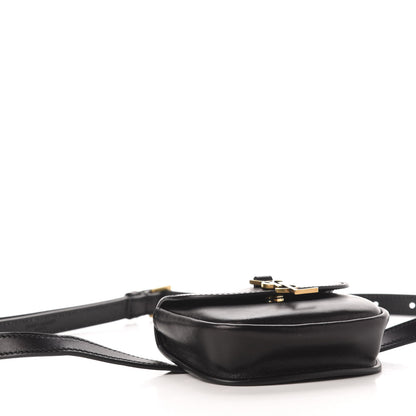 Saint Laurent Smooth Calfskin Mini Classic Monogram Kaia Belt Black 8 of 10
