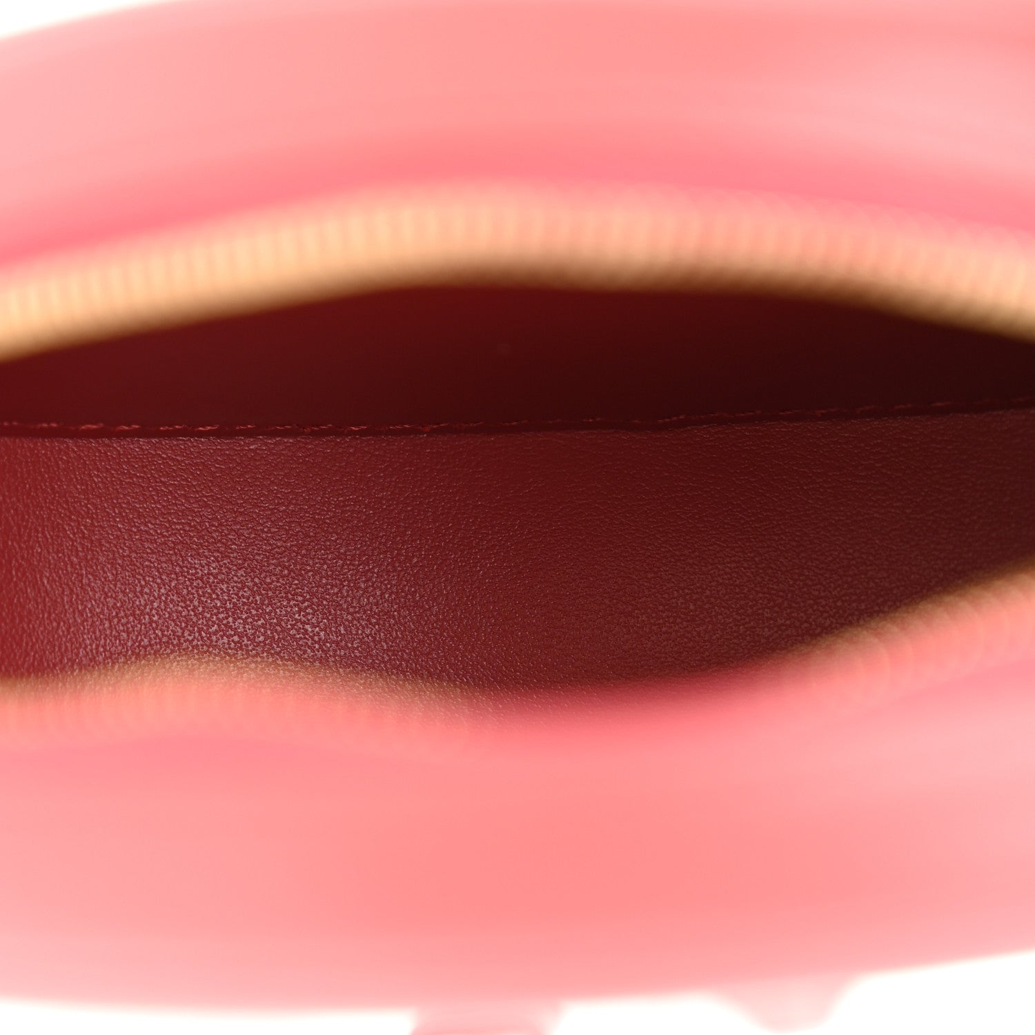 Celine Smooth Calfskin Small Triomphe Oval Crossbody Purse Lipstick 5 of 10