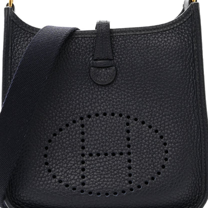 Hermes Taurillon Clemence Evelyne TPM Bleu Nuit 8 of 10