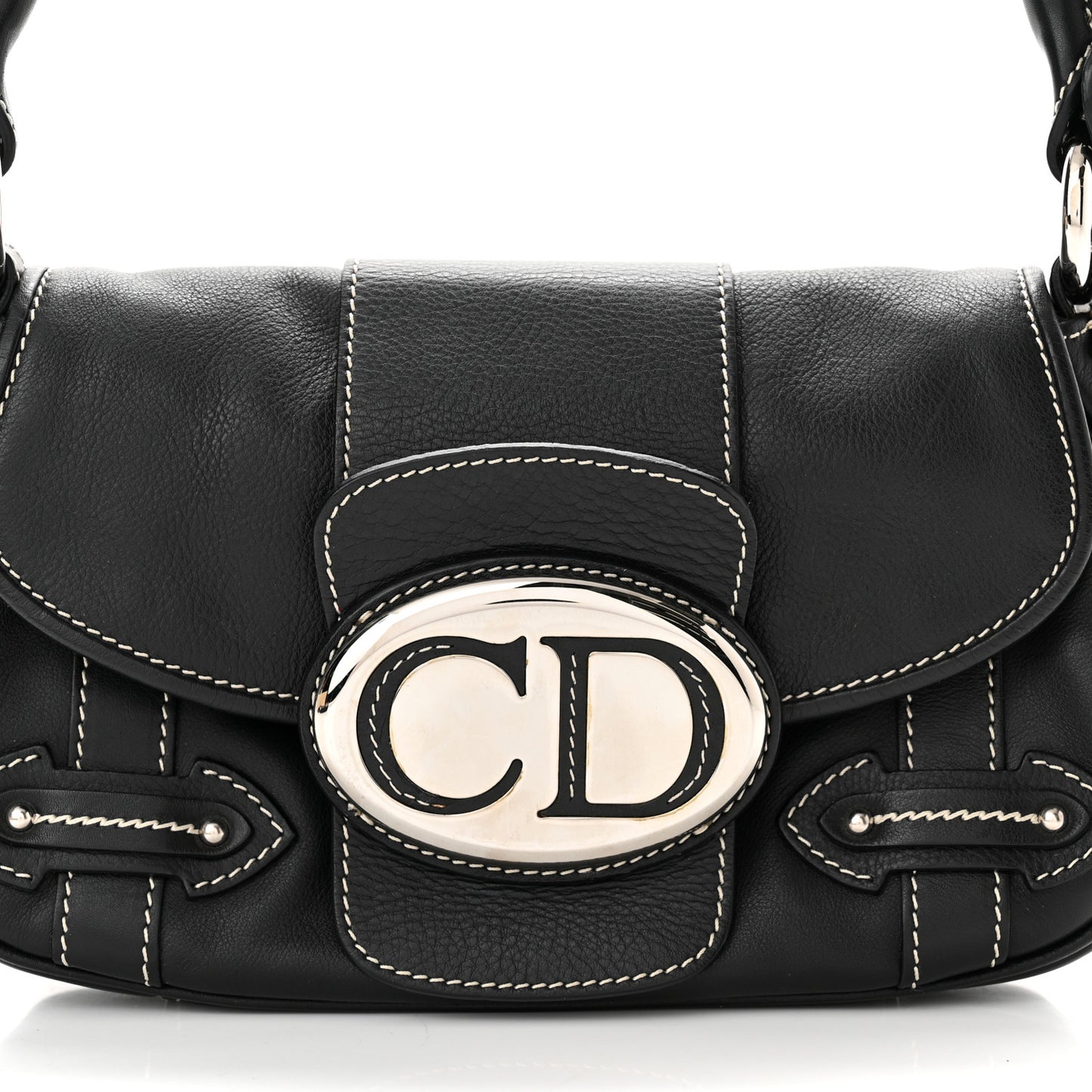 Calfskin Saint Germain Shoulder Bag Black