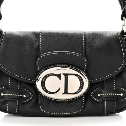 Christian Dior Calfskin Saint Germain Shoulder Bag Black 8 of 10
