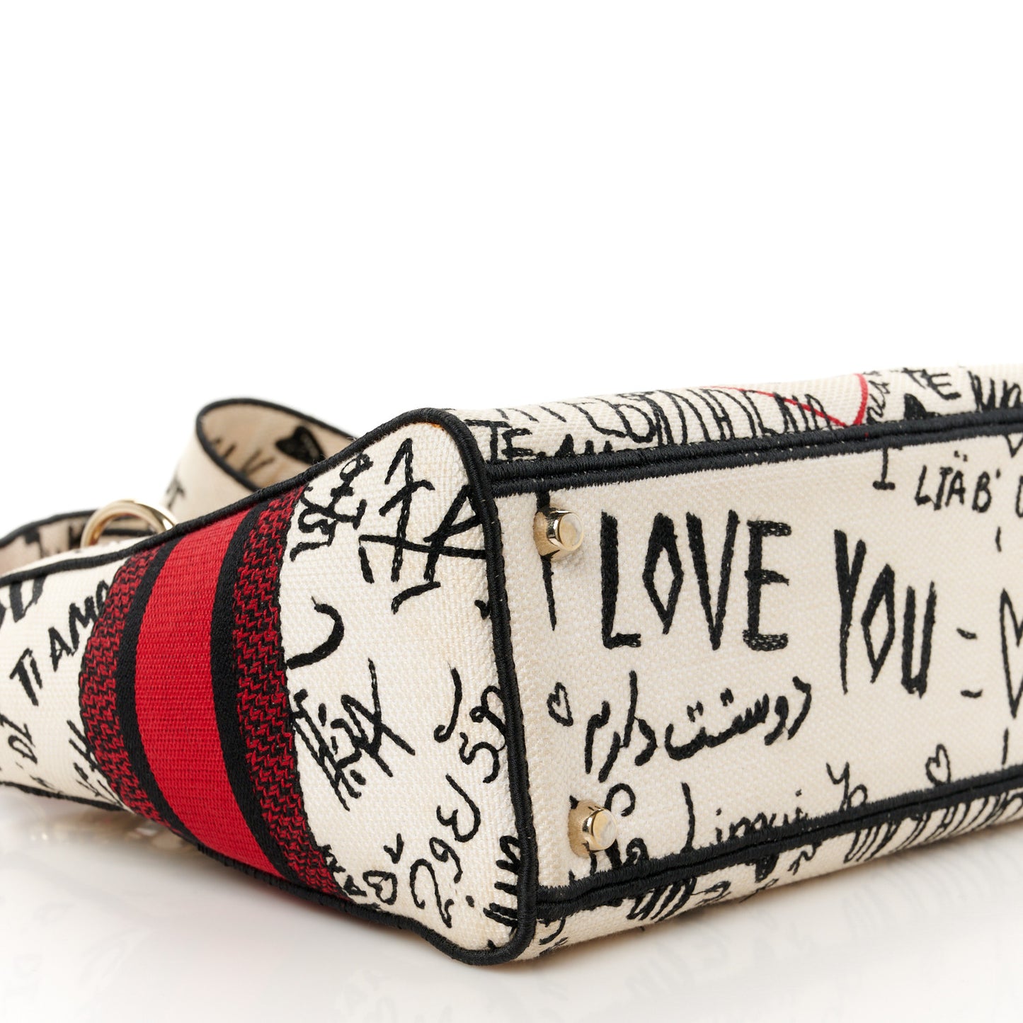 Canvas Medium DiorAmour Graffiti Lady D-Lite Latte