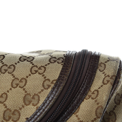 Gucci Monogram Natural Pigskin Large Diaper Bag Beige Ebony Cocoa Dark Chocolate 18 of 18