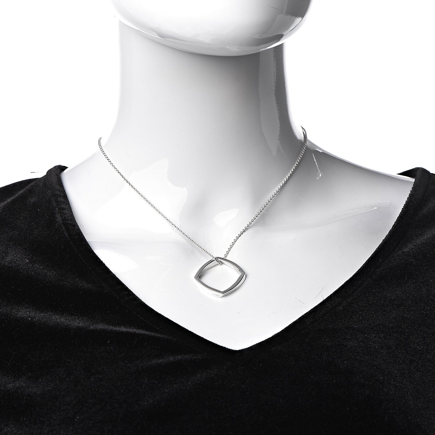Sterling Silver Frank Gehry Torque Pendant Necklace