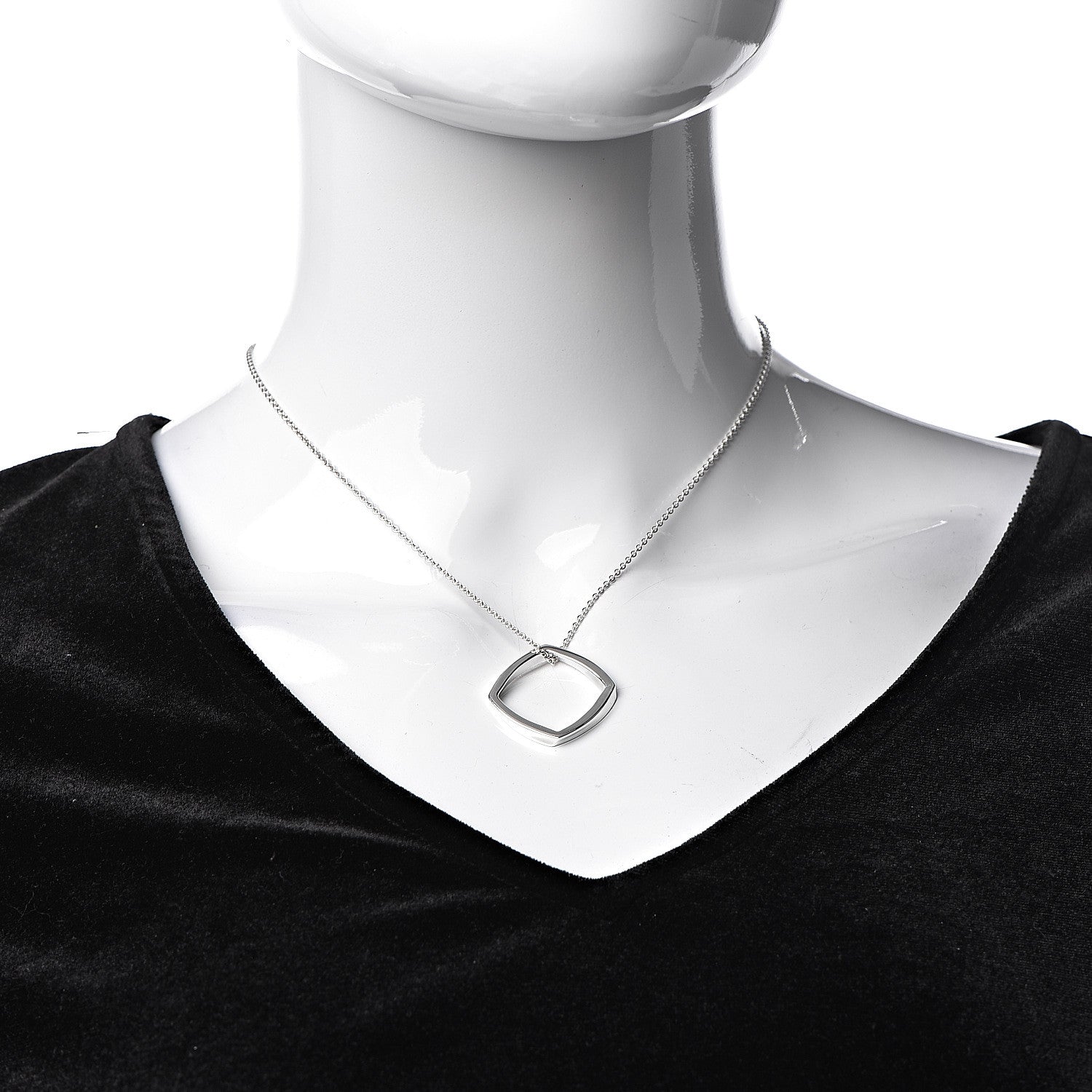 Tiffany Sterling Silver Frank Gehry Torque Pendant Necklace 2 of 7