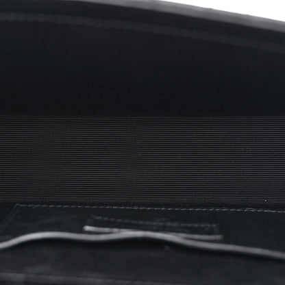 Saint Laurent Grain De Poudre Textured Mixed Matelasse Triquilt Small Monogram Satchel Black 5 of 9