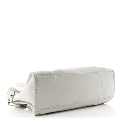 Balenciaga Agneau Arena Silver Hardware Small Le City Optic White 4 of 11