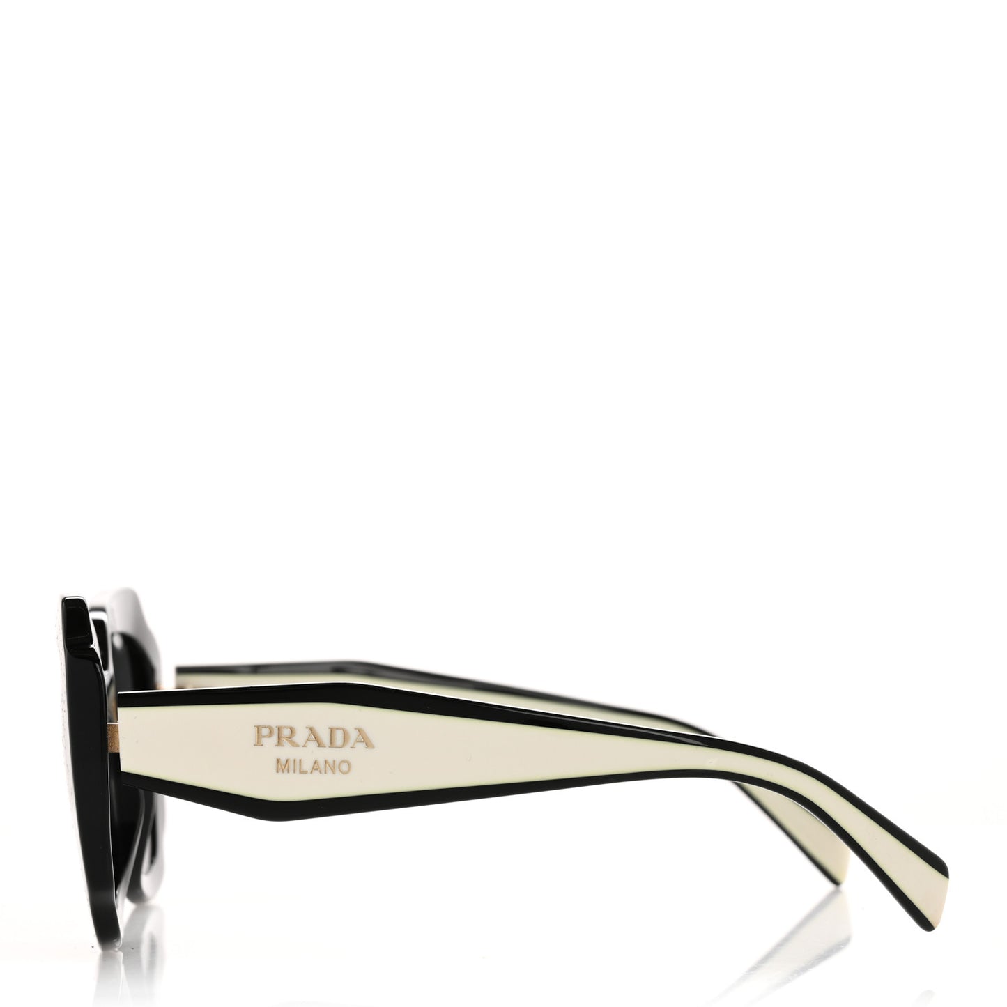 Acetate Square Sunglasses SPR 16Y White Dark Grey