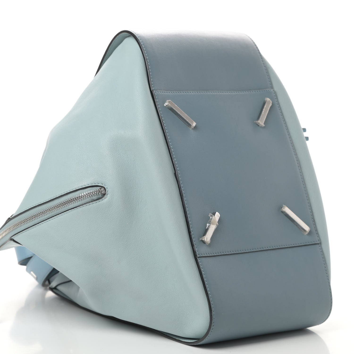 Loewe Calfskin Large Hammock Shoulder Bag Aqua Light Blue Stone 9 of 14