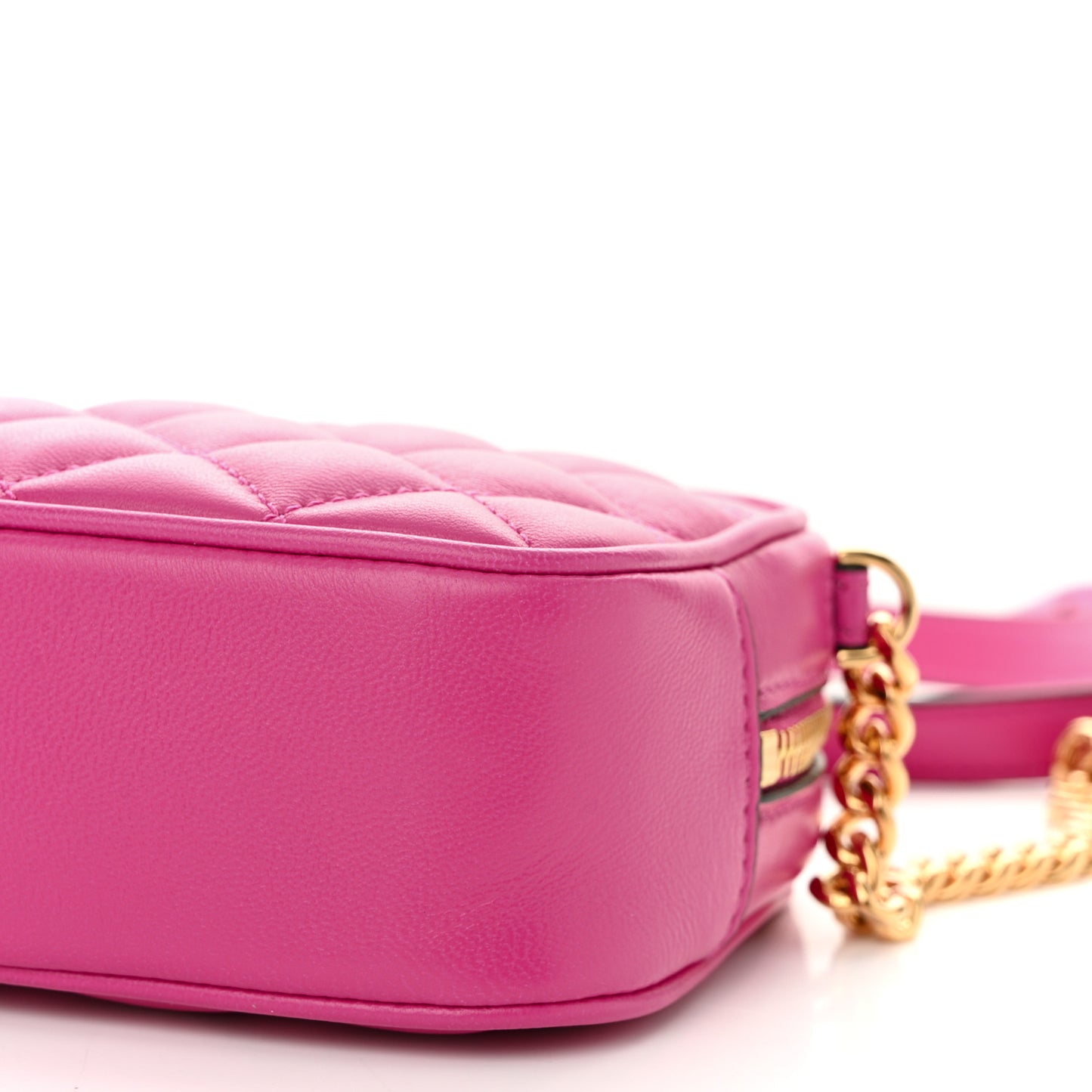 Nappa Quilted La Medusa Camera Bag Orchid