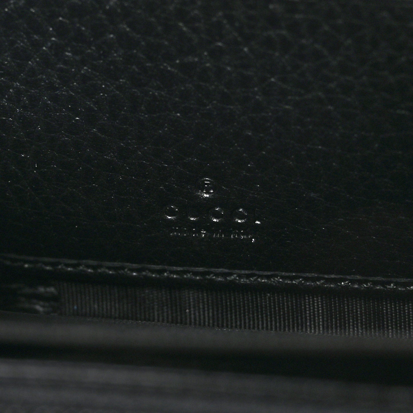 Dollar Calfskin GG Marmont Zip Around Wallet Black