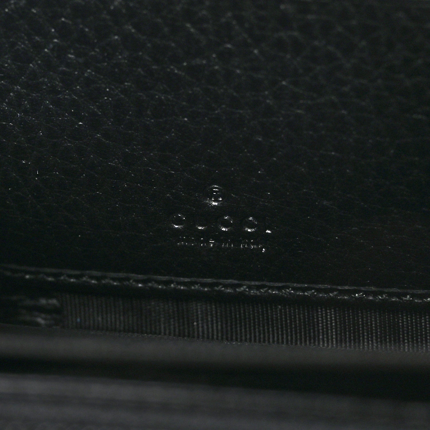 Gucci Dollar Calfskin GG Marmont Zip Around Wallet Black 8 of 11