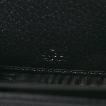 Gucci Dollar Calfskin GG Marmont Zip Around Wallet Black 8 of 11