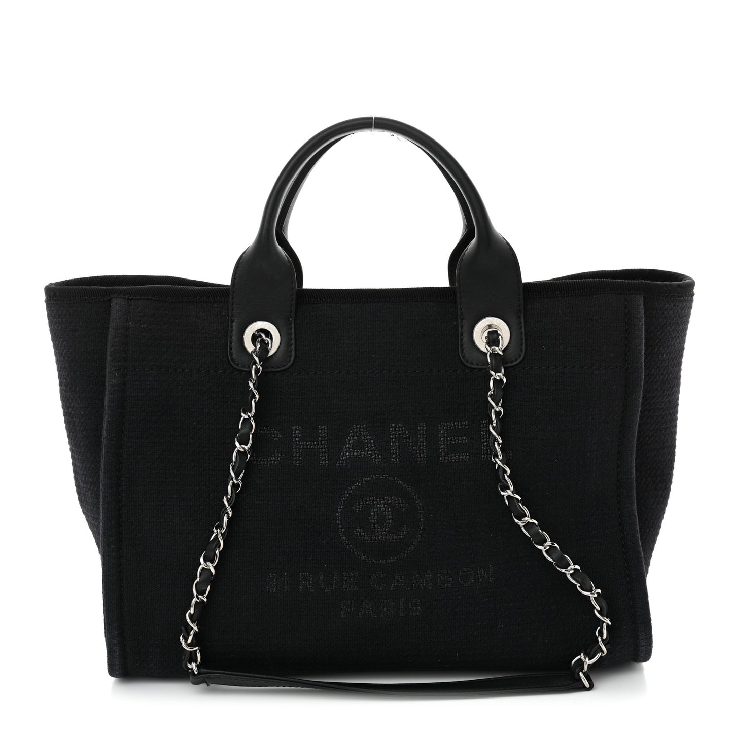 Mixed Fibers Small Deauville Tote Black