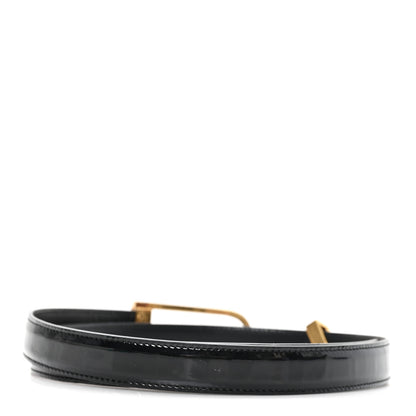 Saint Laurent Patent Buckle Belt 80 32 Black 2 of 5