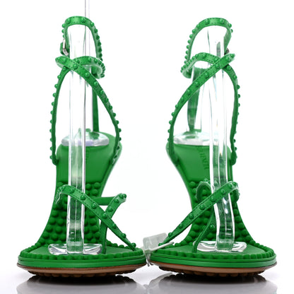 Bottega Veneta Nappa Lagoon Bubble 100mm Sandals 39 Grass 2 of 7