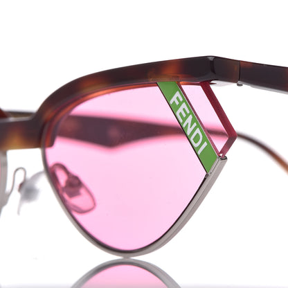 Fendi x Gentle Monster Cat Eye Sunglasses FF 0369/S Havana Pink 8 of 9