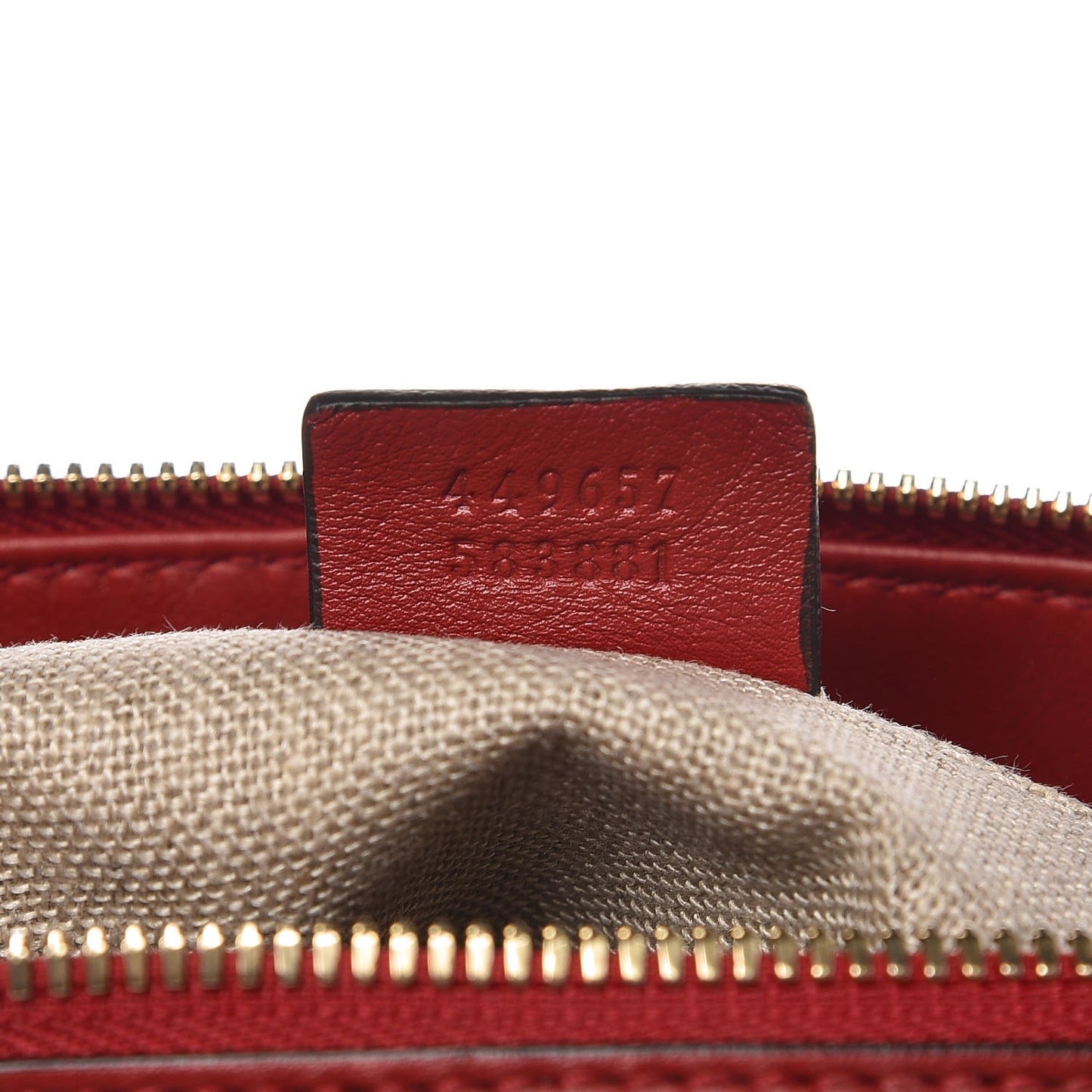 Soft Microguccissima Dome Satchel Red