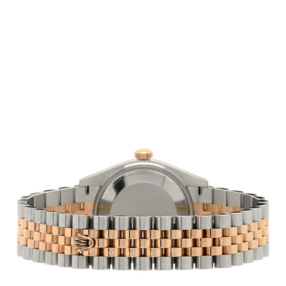 Rolex Stainless Steel 18K Everose Gold Diamond 31mm Oyster Perpetual Datejust Watch Silver 178271 3 of 5