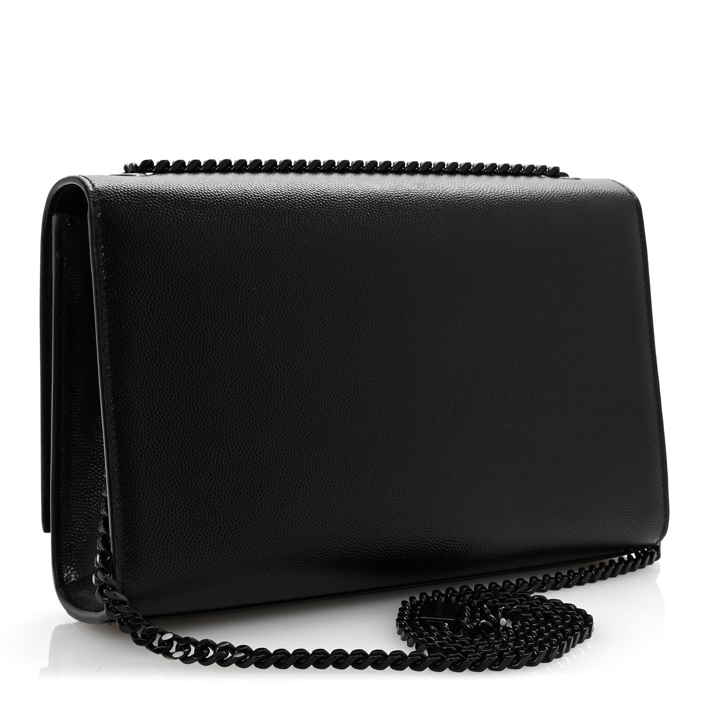 Grain De Poudre Medium Classic Monogram Monochrome Kate Satchel Black
