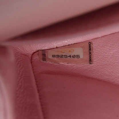 Chanel Caviar Quilted Medium Double Flap Pink 9 of 12