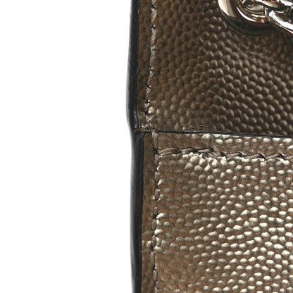 Saint Laurent Grain De Poudre Small Monogram Kate Satchel Gold 11 of 11