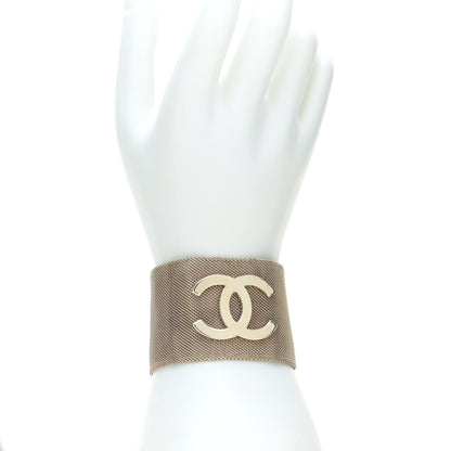 Chanel Metal Mesh CC Bracelet Light Gold 2 of 6