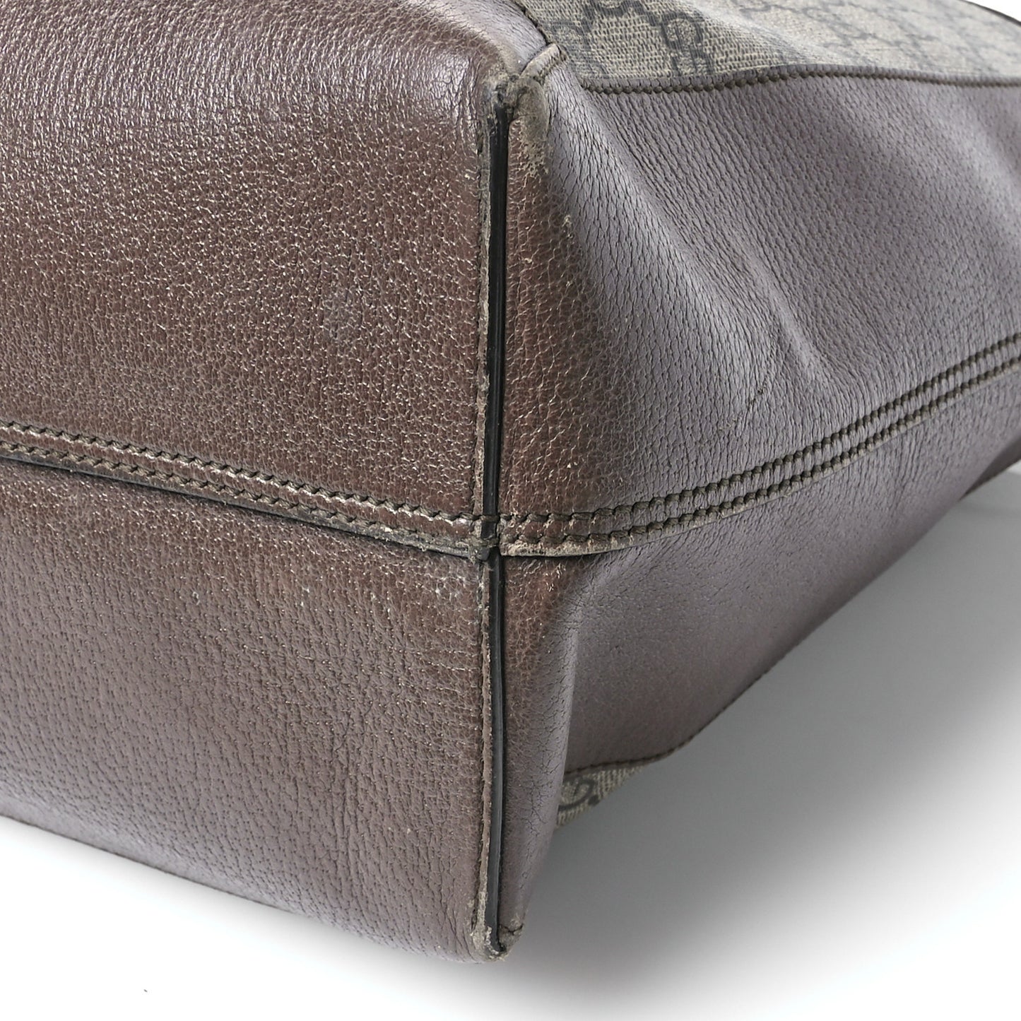 GG Supreme Monogram Web Ophidia Tote Brown