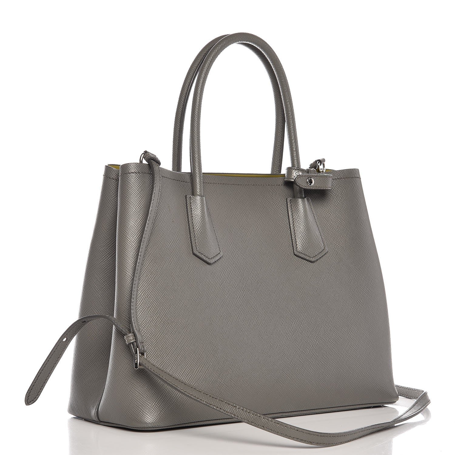 Prada Saffiano Cuir Medium Double Bag Marmo 3 of 12