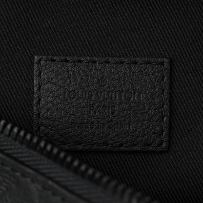Louis Vuitton Calfskin Monogram Shadow Discovery Bumbag Black 6 of 9