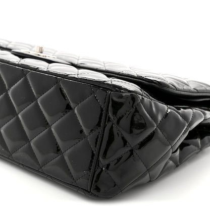 Chanel Patent Quilted Maxi Double Flap Black 10 of 10