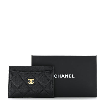 Chanel Caviar Quilted Card Holder Black 10 of 10