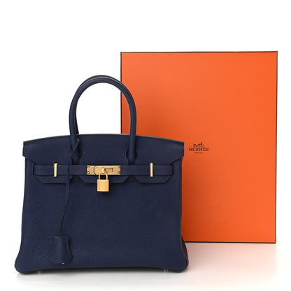 Hermes Togo Birkin 30 Bleu Saphir 13 of 13