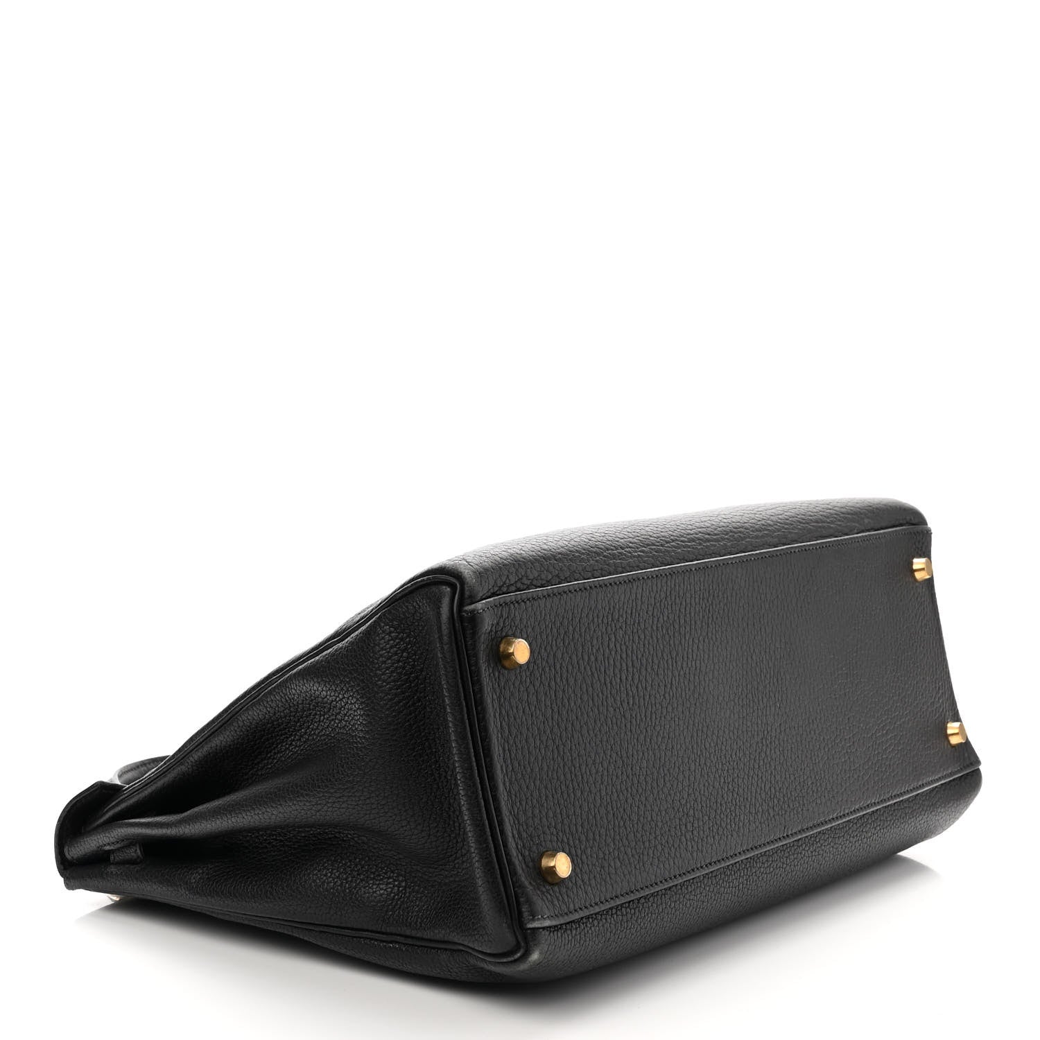 Hermes Taurillon Clemence Kelly Retourne 35 Black 3 of 12